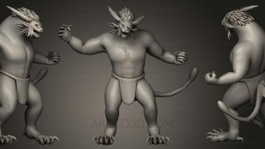 Figurines heroes, monsters and demons (STKM_0262) 3D model for CNC machine